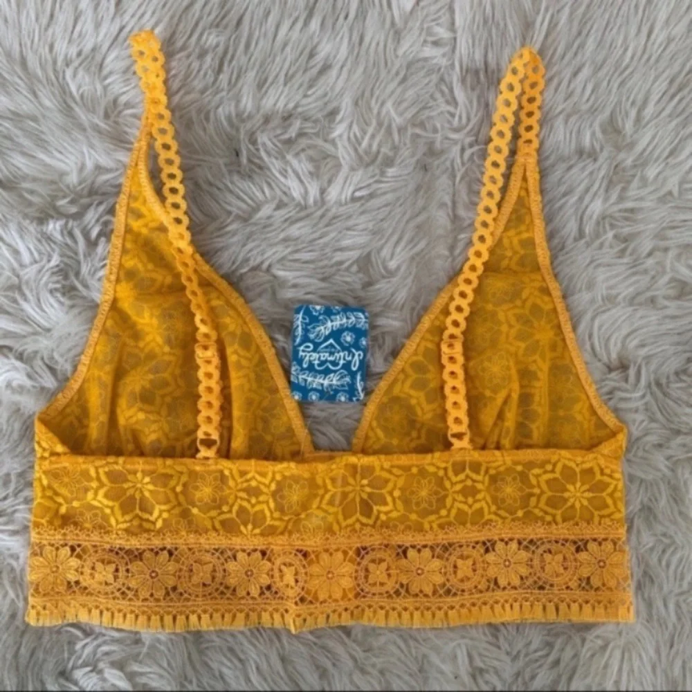 SOLD❌Free People bralette Ella floral mesh XS New With Tags - Picture 4 of 6